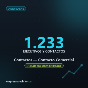 Contactos Contacto Comercial — 1.233 ejecutivos