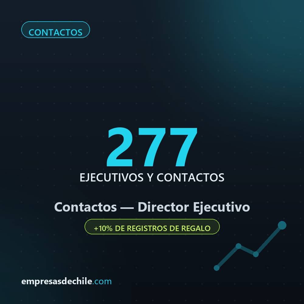 Contactos Director Ejecutivo — 277 ejecutivos