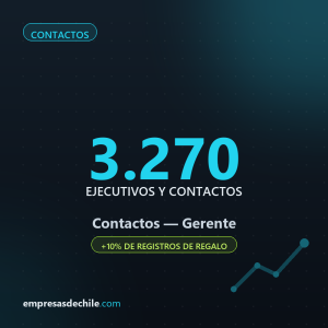 Contactos Gerente — 3.270 ejecutivos