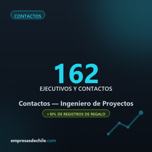 Contactos Ingeniero de Proyectos — 162 ejecutivos