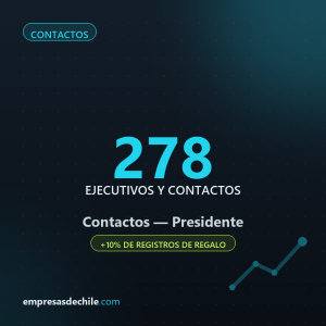 Contactos Presidente — 278 ejecutivos