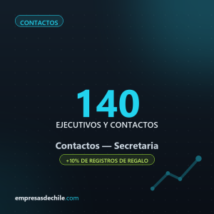 Contactos Secretaria — 140 ejecutivos