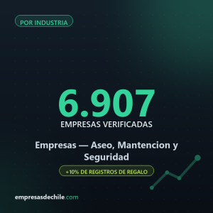 Empresas de Aseo, Mantencion y Seguridad — 6.907 contactos verificados