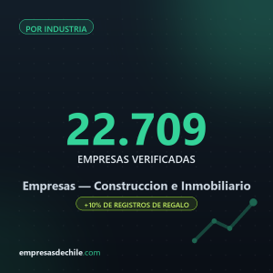 Empresas de Construccion e Inmobiliario — 22.709 contactos verificados