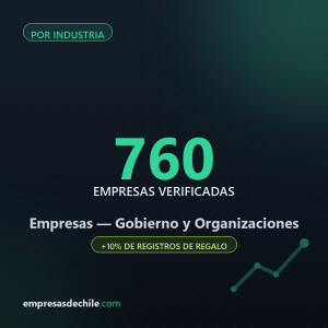 Empresas de Gobierno y Organizaciones — 760 contactos verificados