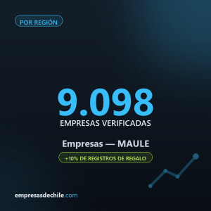 Empresas Región Maule — 9.098 contactos verificados