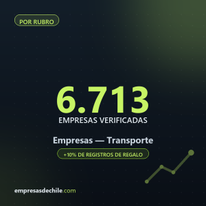 Empresas de Transporte — 6.713 contactos verificados