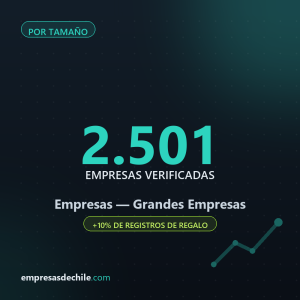 Grandes Empresas — 2.501 empresas verificadas